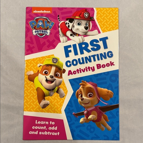 Paw Patrol Learning Activity 8 Book Set with 5 Finger Bath Puppets Kids - Picture 9 of 15